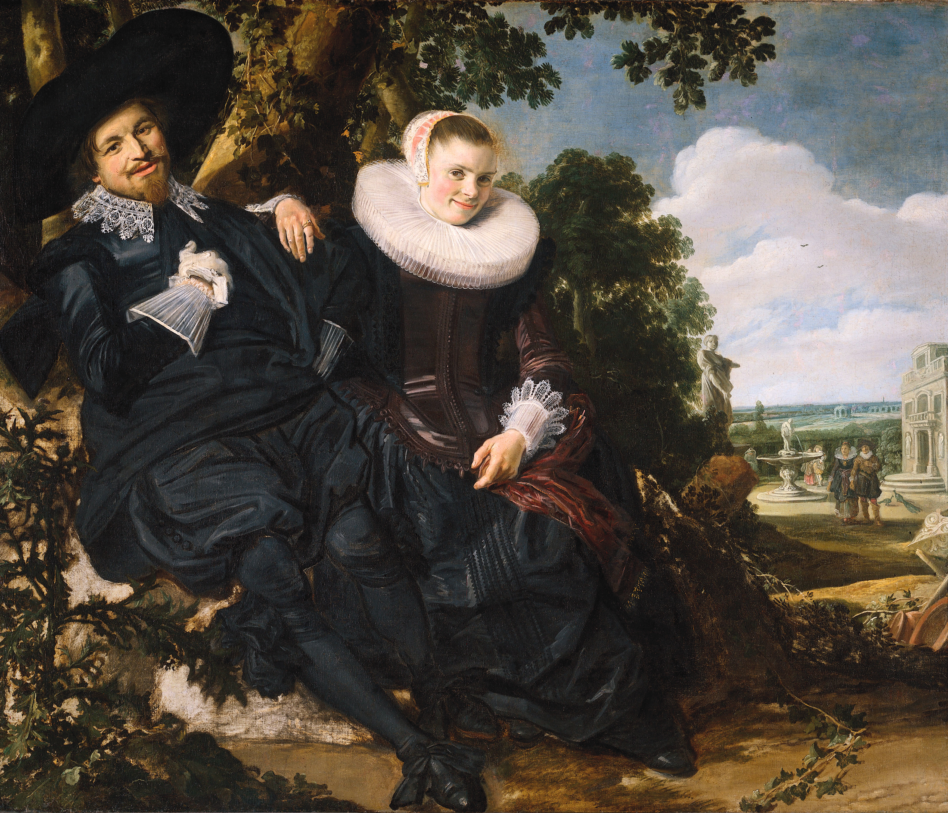 Франс Хальс семейный портрет Исаака массы и его жены 1622