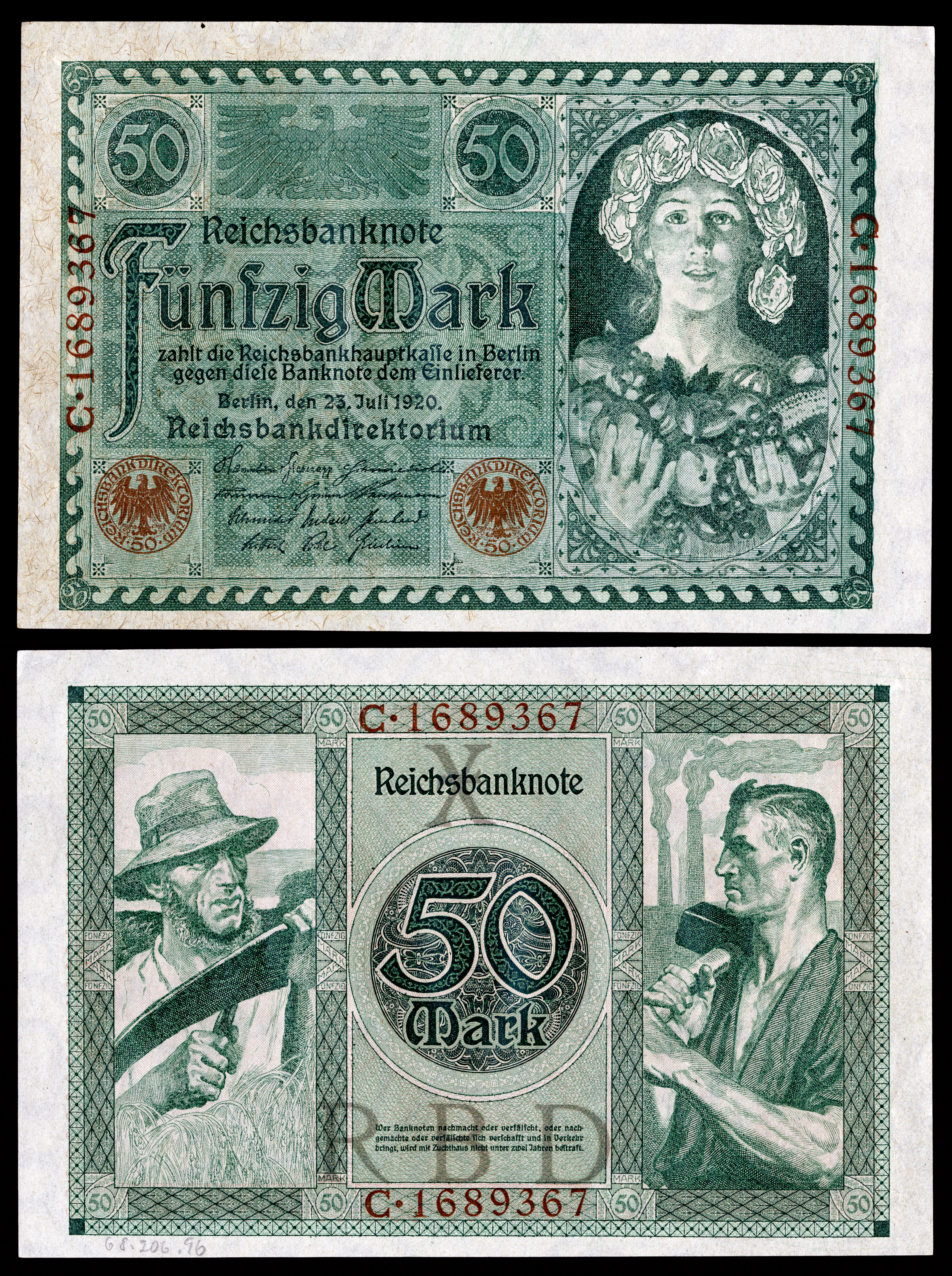 File:GER-68-Reichsbanknote-50 Mark (1920).jpg - Wikipedia