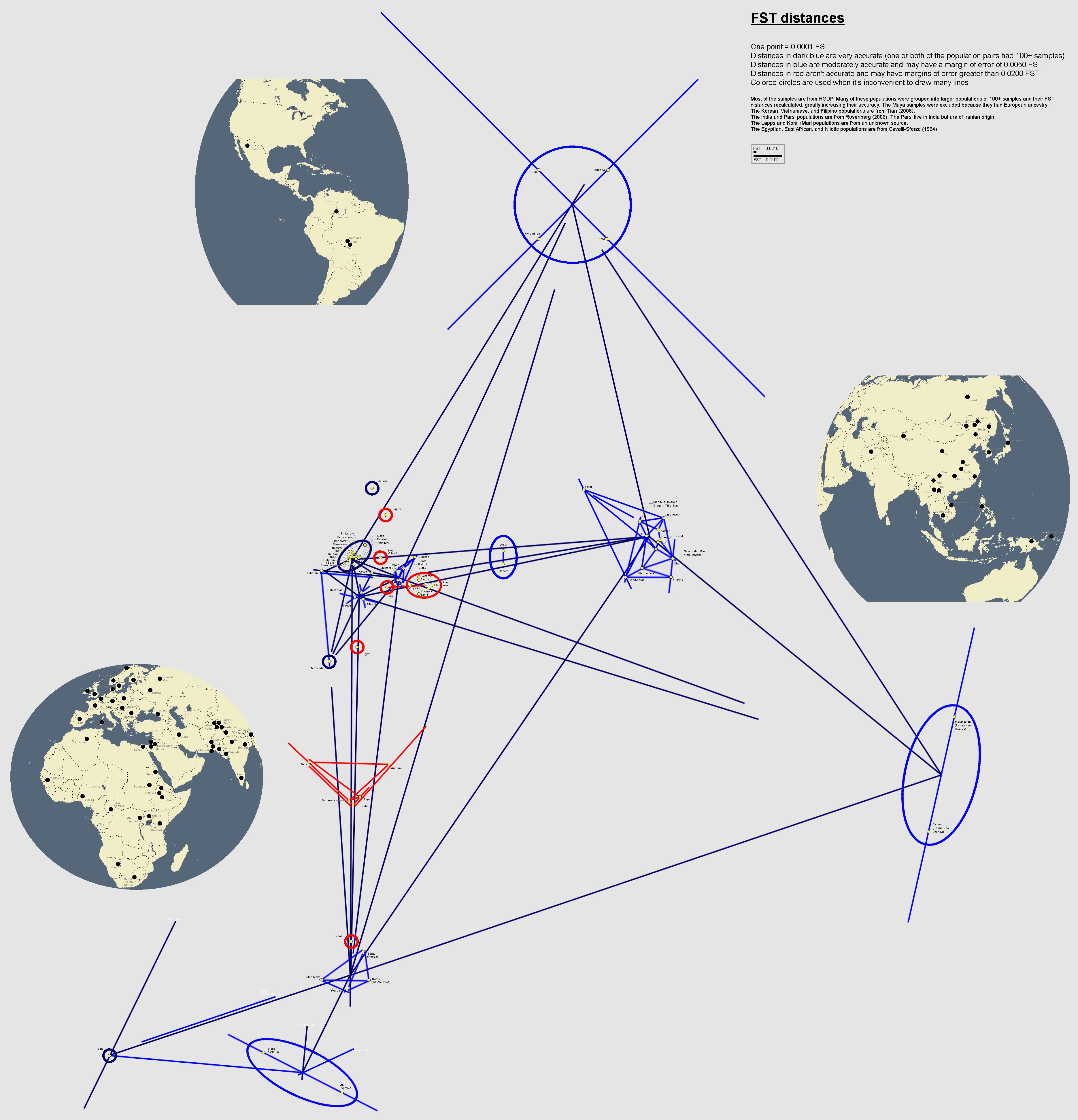 genetic world map