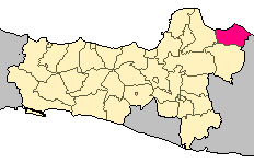 Het regentschap Rembang in de Indonesische provincie Midden-Java