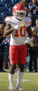 Hill in a game against the Tennessee Titans in 2019 Tyreek Hill 2019.png