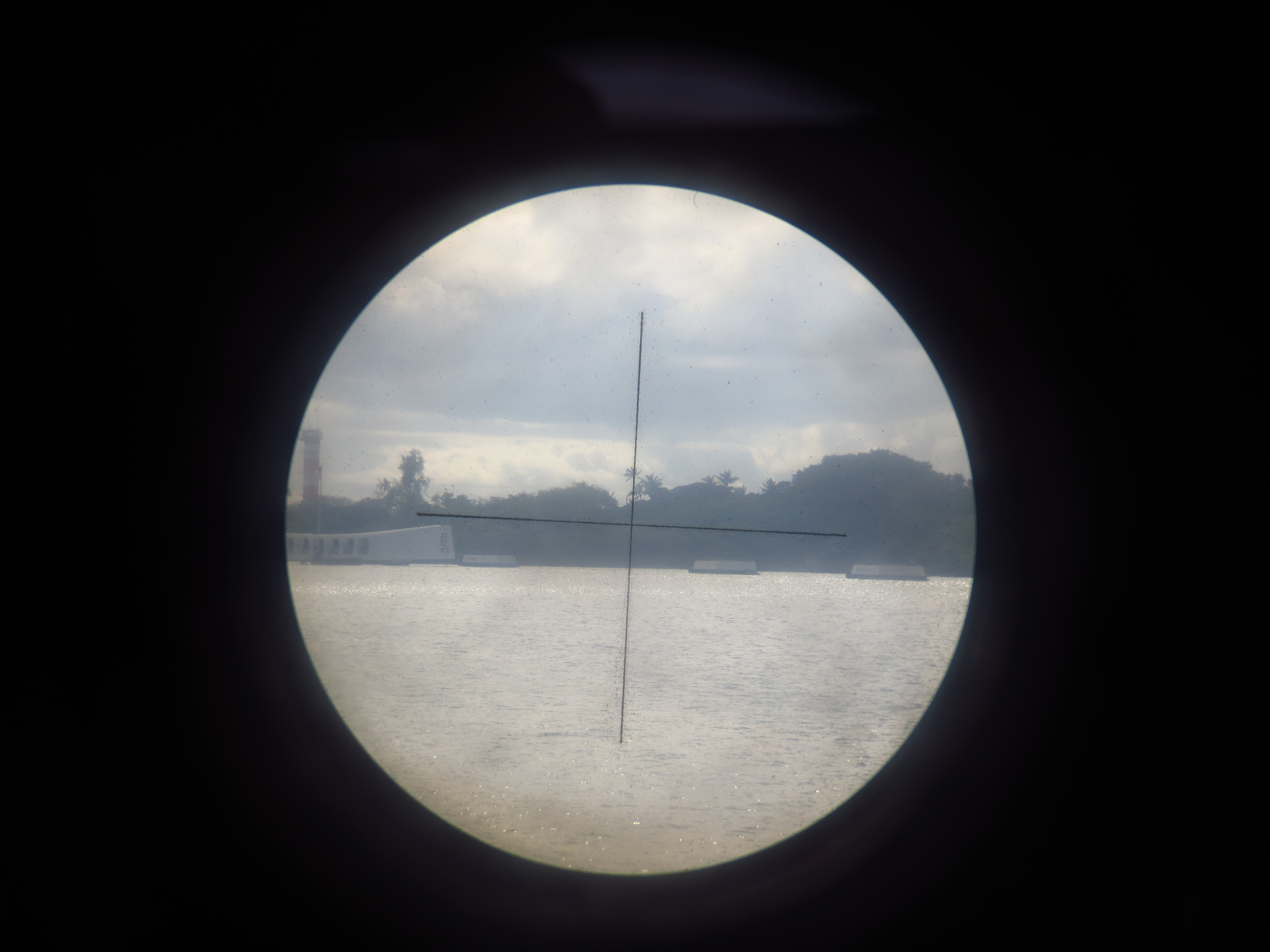 view through telescope