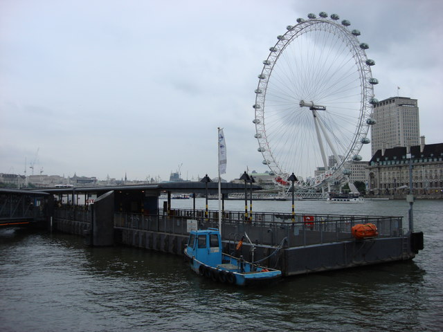 File:Westminster Pier and London Eye - geograph.org.uk - 440650.jpg