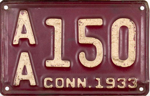 File:1933 Connecticut license plate.jpg