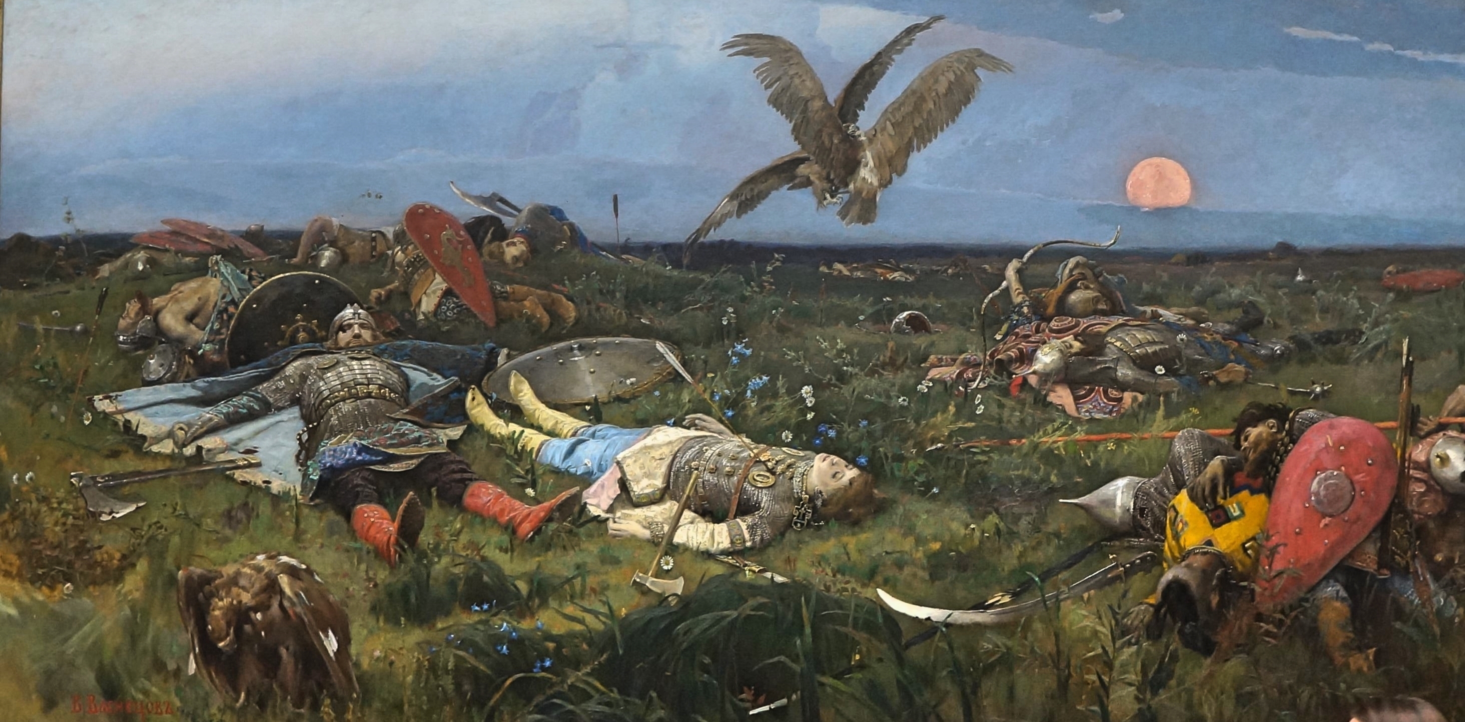 Файл:After the battle of Igor Svyatoslavich with the Cumans par Victor Mikhailovich Vasnetsov.jpg