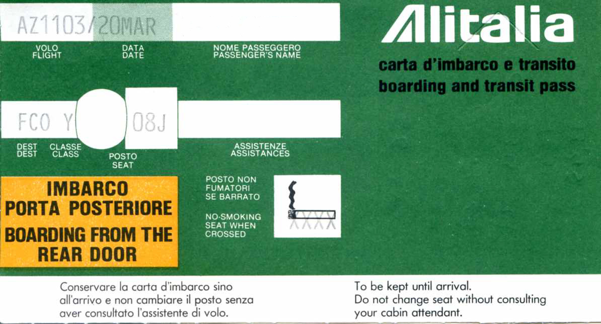 boarding pass alitalia