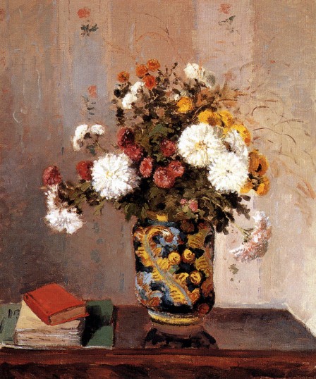 File:Camille Pissarro - Chrysanthèmes dans un vase chinois.jpg