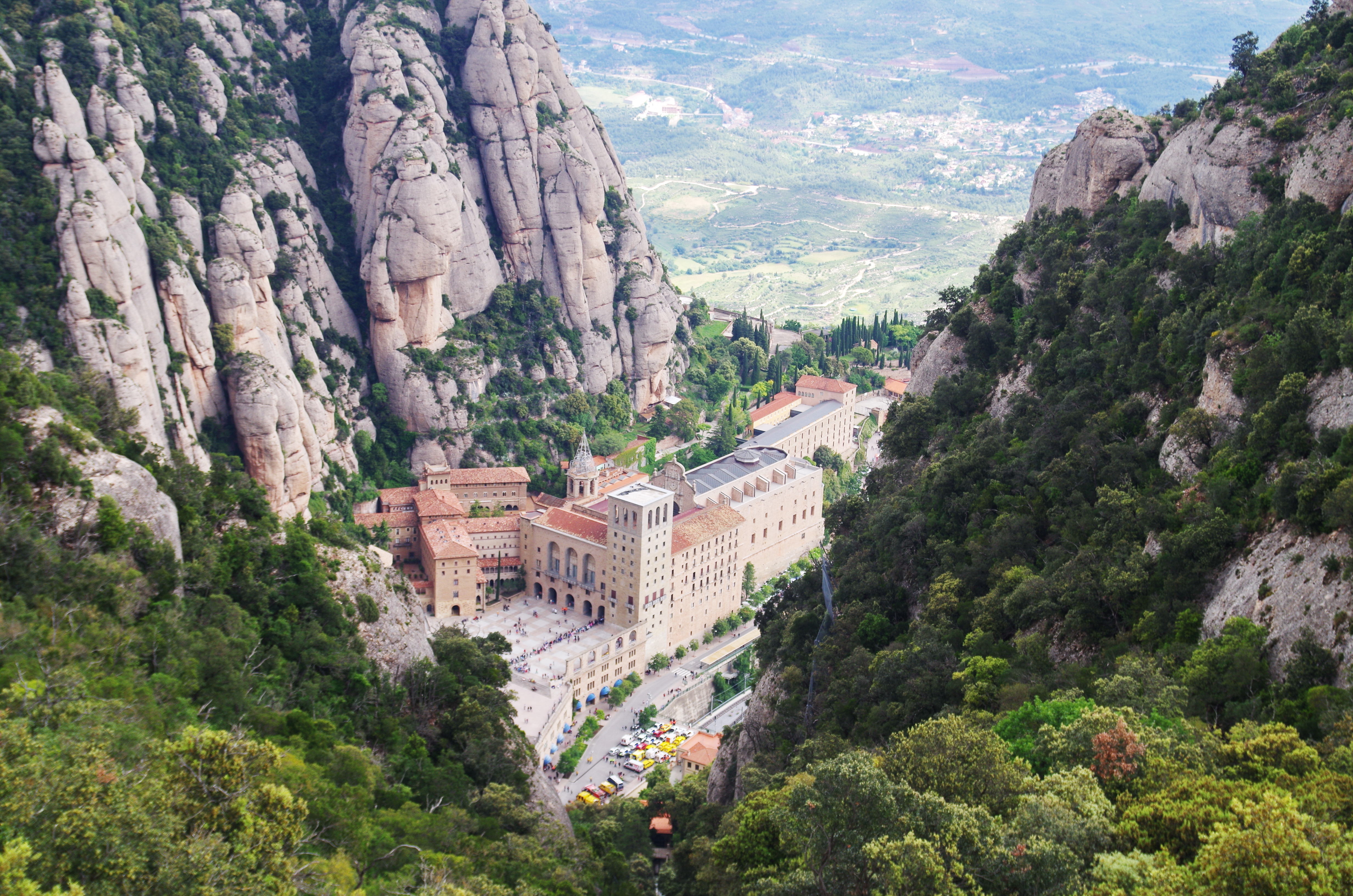 Beeindruckende Lage des Kloster Montserrat