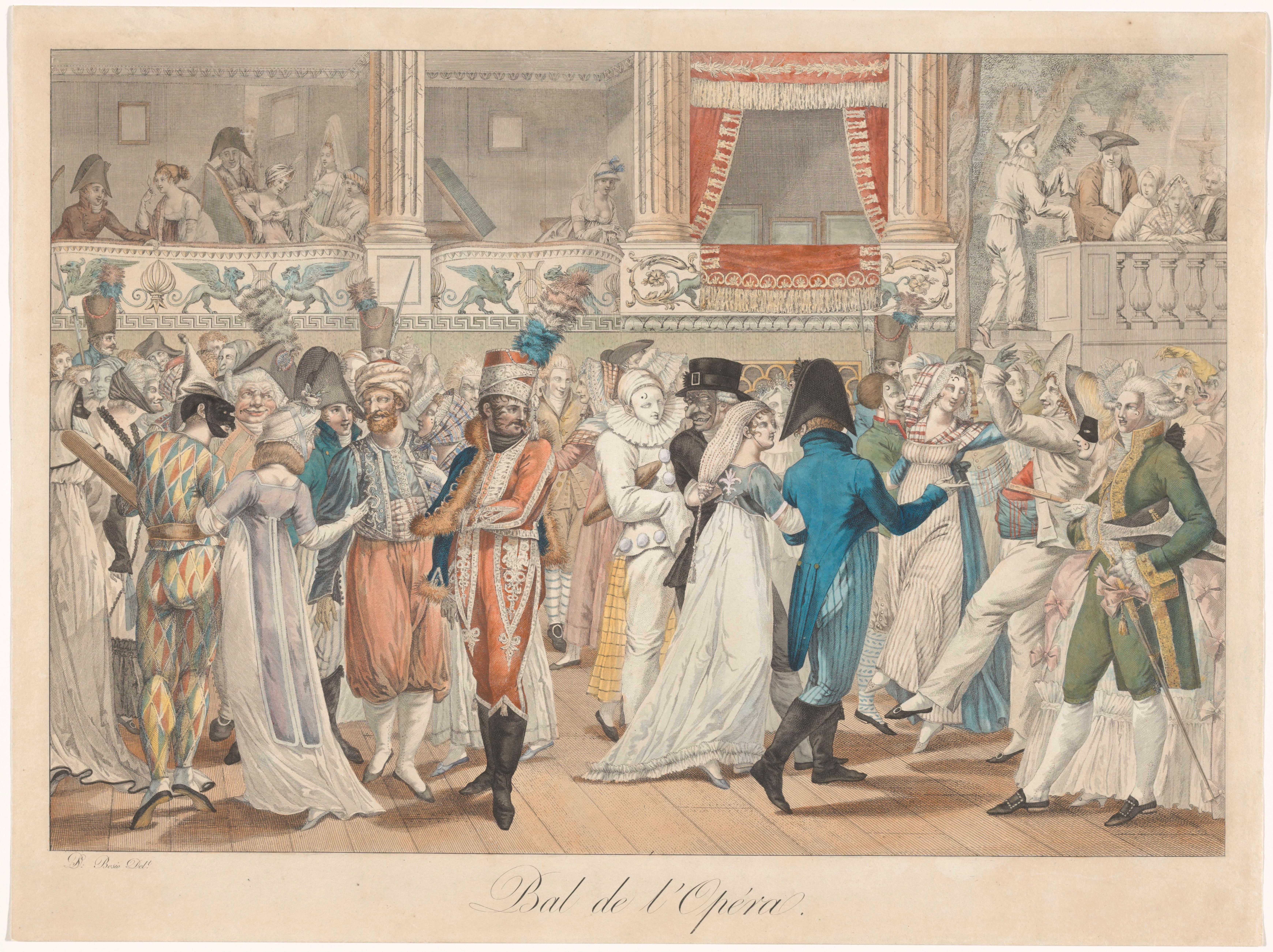 File:Gekostumeerd bal Bal de l'Opéra. (titel op object) Cinq de costumes Parisiens (serietitel), RP-P-2015-61-9.jpg - Wikimedia Commons