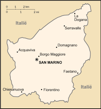 Kaart San Marino