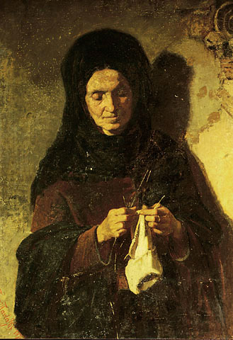 File:PericlèsPantazis.Lady knitting.jpg