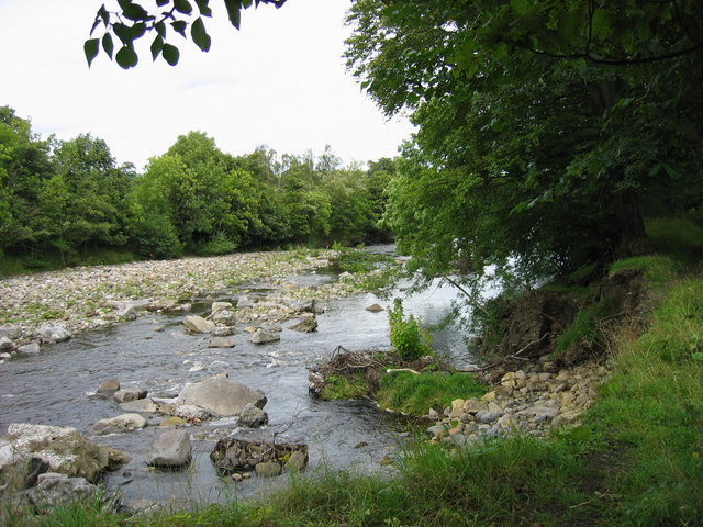 River Wear between Frosterley and Wolsingham - geograph.org.uk - 234577