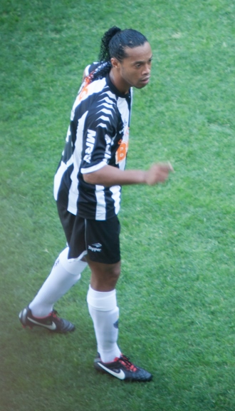 Ronaldinho with Atlético Mineiro in the Brazilian Série A in October 2012