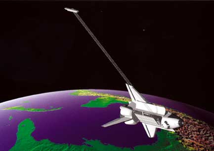 The SRTM was flown on an 11-day mission of the Space Shuttle Endeavour in February 2000.[1]