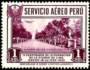 File:Stamp of Peru - 1935 - Colnect 437881 - Alameda de los Descalzos 1856.jpeg
