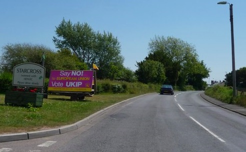 File:Starcross , The Strand, UKIP Poster and Starcross Sign - geograph.org.uk - 1345072.jpg