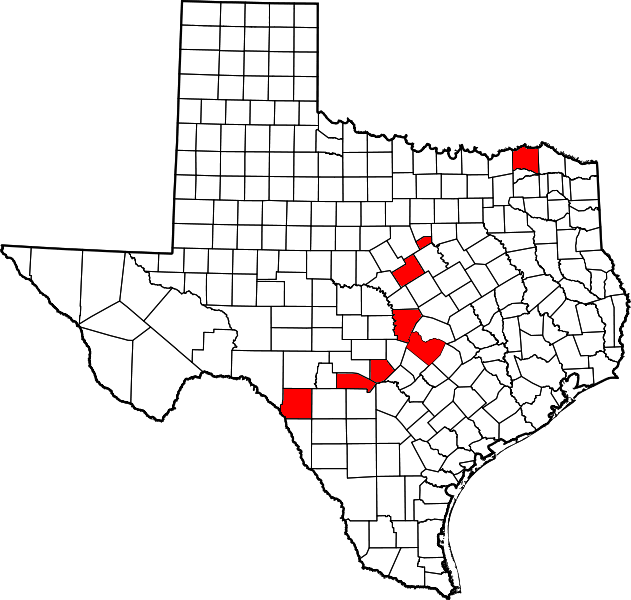 Tập tin:Texas Acrocanthosaurus tracksites.png