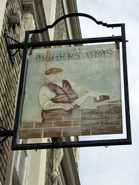 The Builders Arms sign - geograph.org.uk - 871523