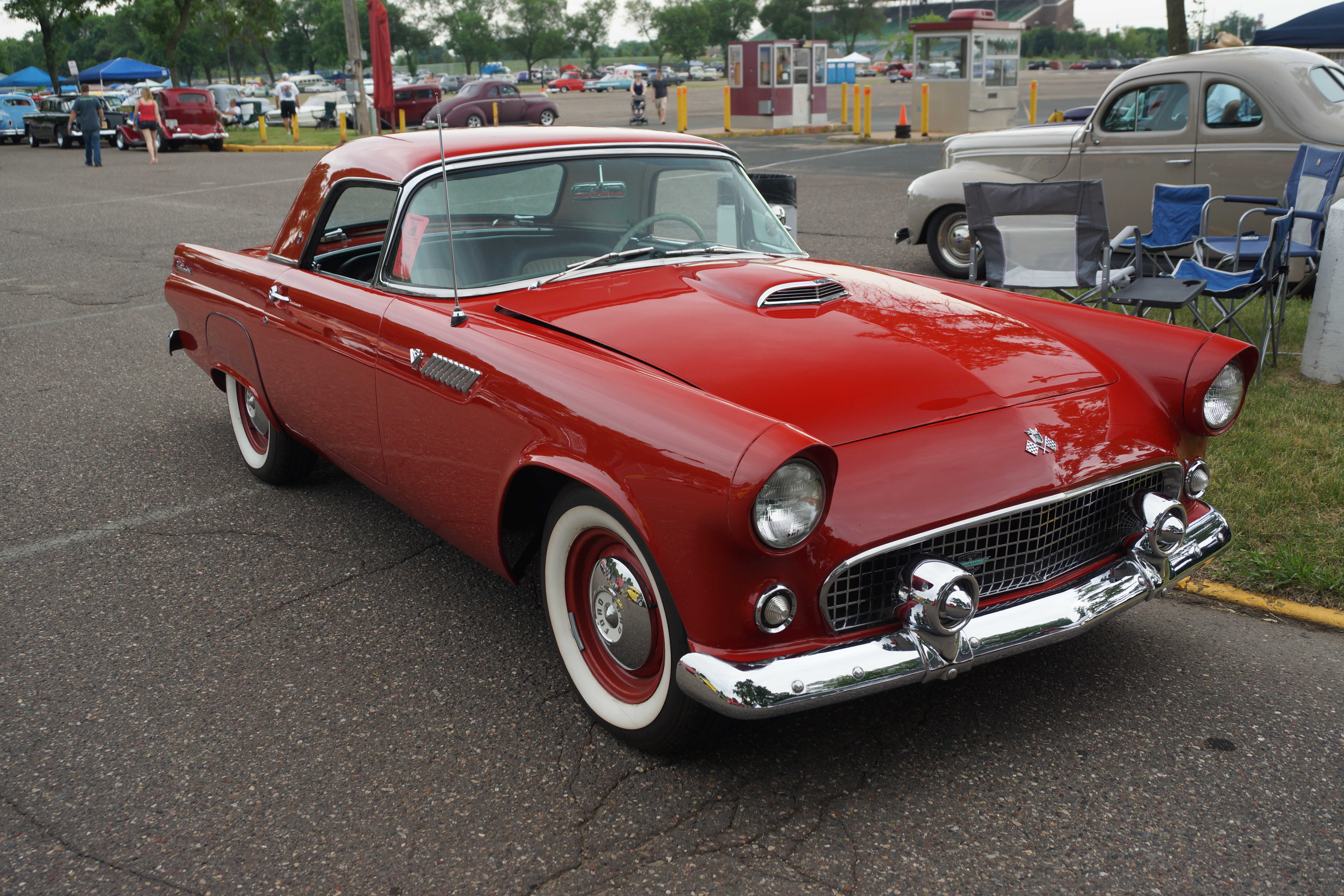 Ford Thunderbird 1955 Yellow Limited