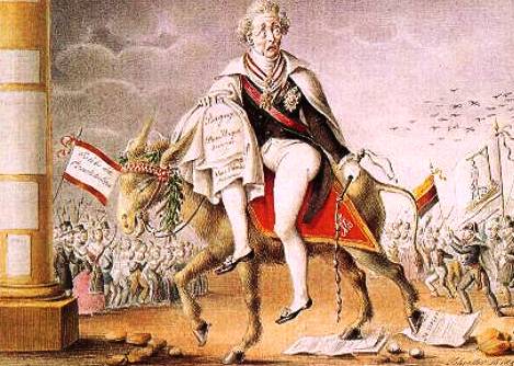 Caricature on Metternich's escape from March 1848