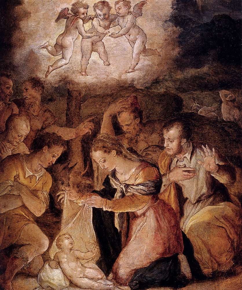 Giorgio Vasari - La adoración de los pastores, c. 1554.JPG
