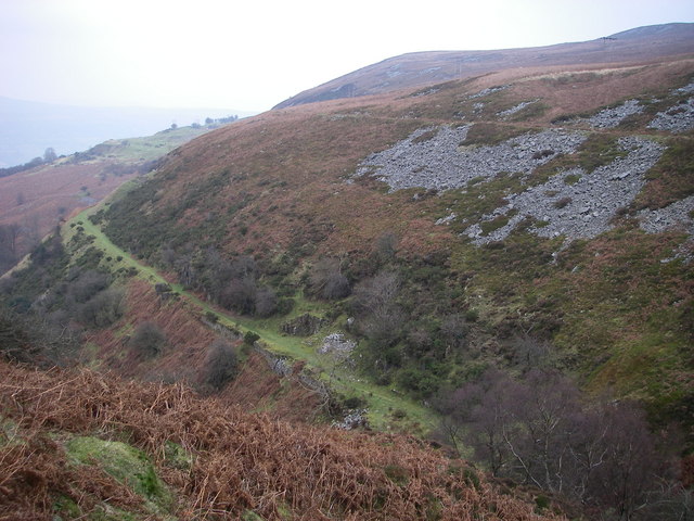 File:Hill's Tramroad in Cwm Ifor - geograph.org.uk - 634687.jpg