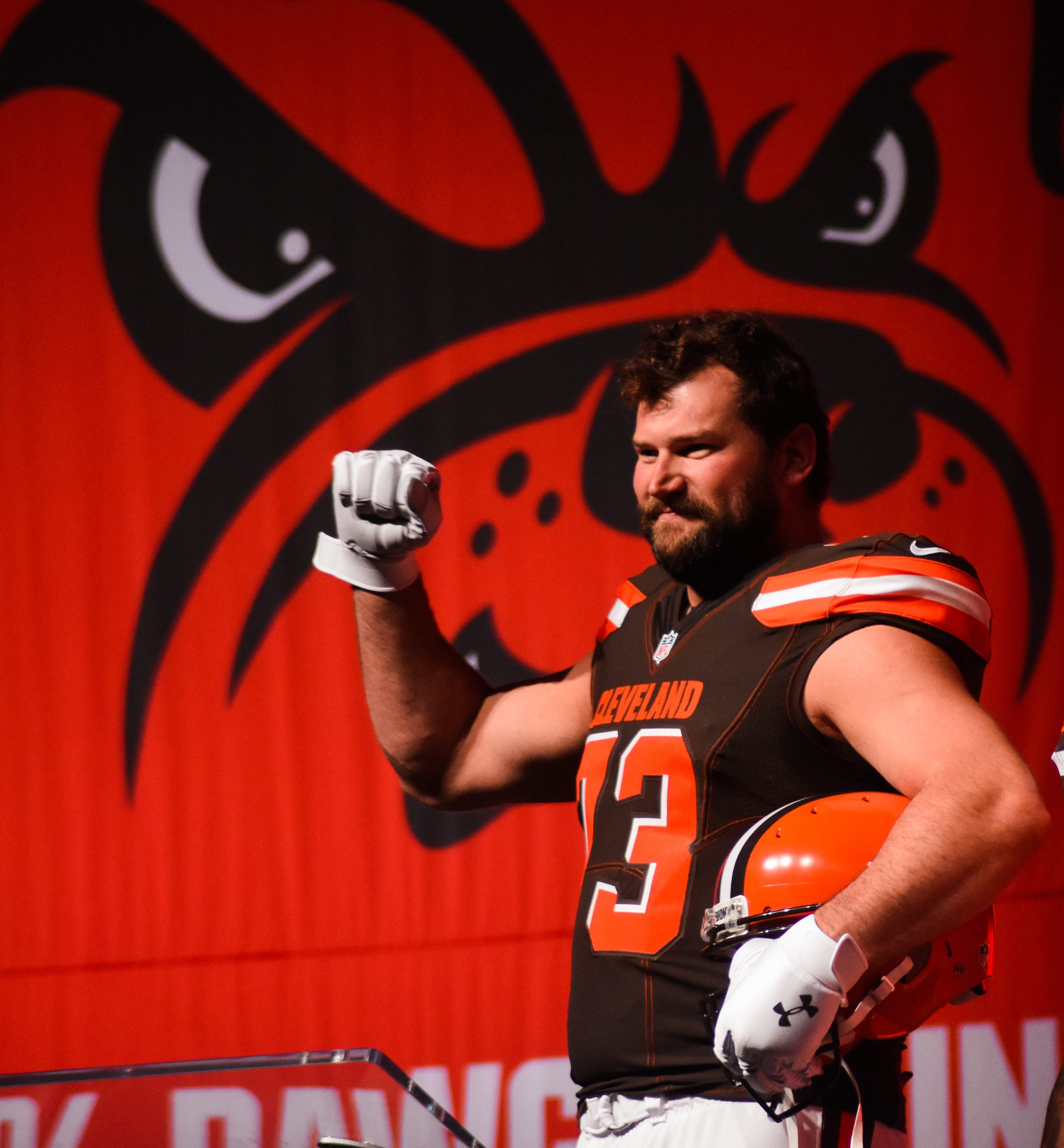 File:Joe Thomas Cleveland Browns New Uniform Unveiling