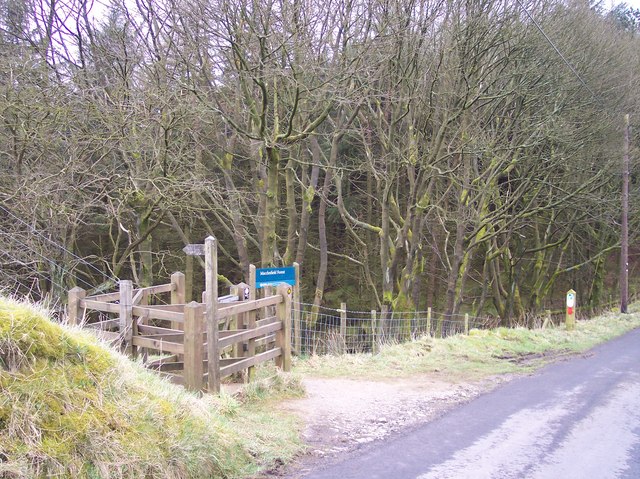 Kissing Gate and Finger Post for Trentabank - geograph.org.uk - 751174