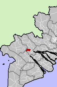 Location in Đồng Tháp Province