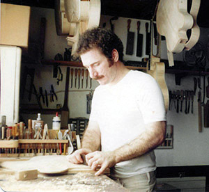 Robert Benedetto in his shop, circa 1976