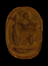 Egy bizonyos Menibré királynak tulajdonított szkarabeusz;[1] Kitchen szerint azonos lehet II. Tefnahttal. Bolognai Régészeti Múzeum, KS 2670.
