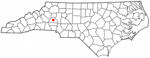Location of Newton, North Carolina