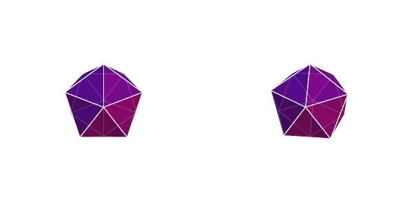 Icosahedron - Stereo animation