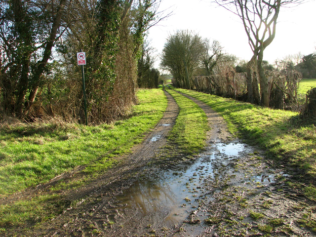 File:Private farm track to Burstall Hall - geograph.org.uk - 2780174.jpg