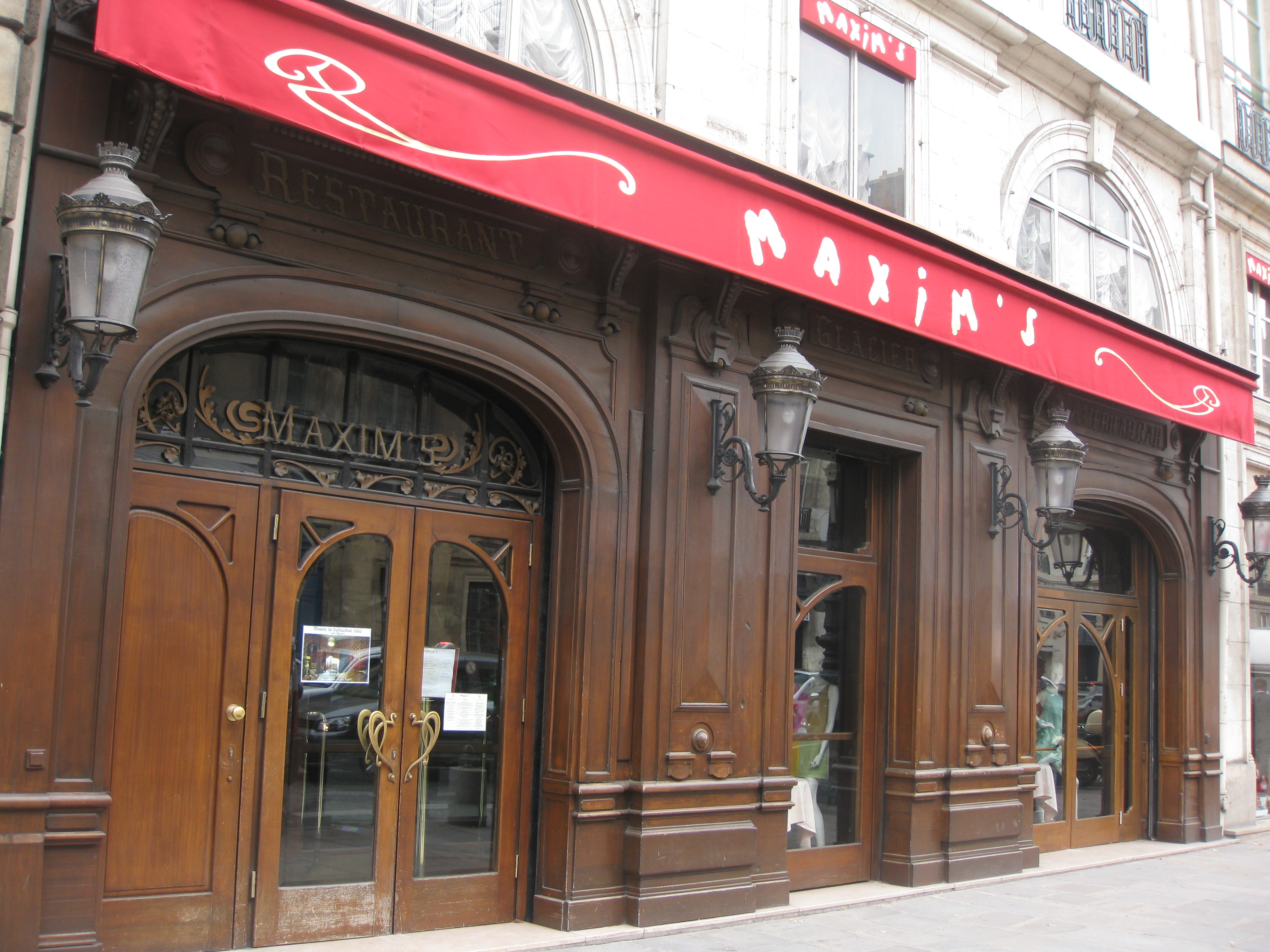 ресторан максим в париже фото
