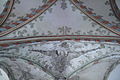 Bóveda de la sala capitular con pinturas de diferentes épocas