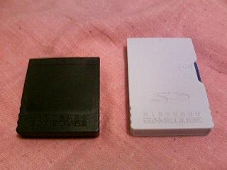 gamecube controller and memory card