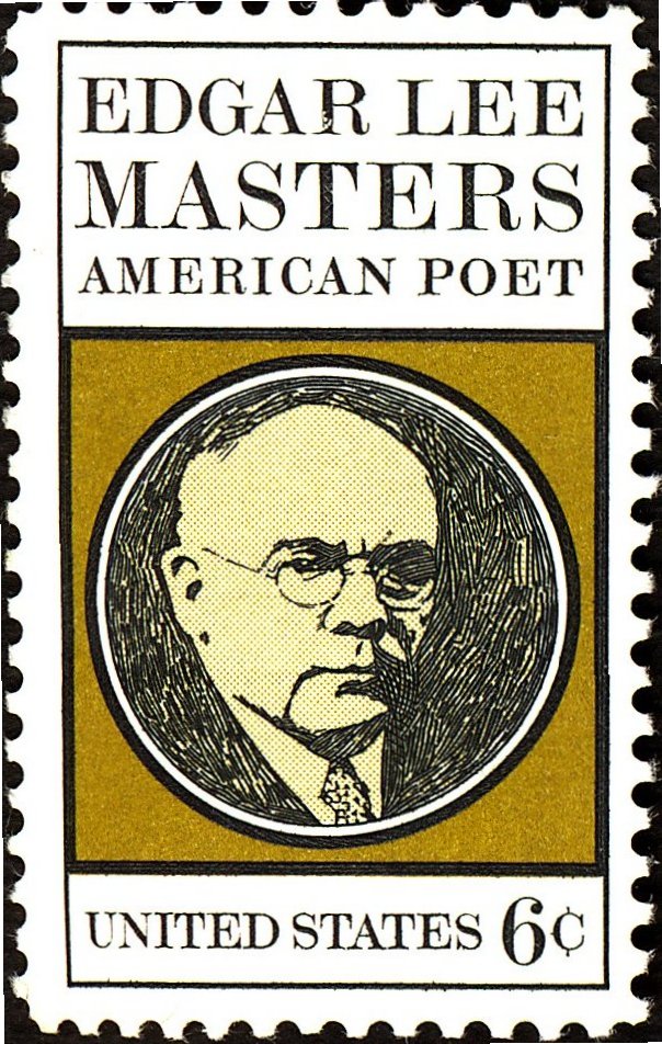 Edgar Lee Masters auf einer Briefmarke des United States Postal Service