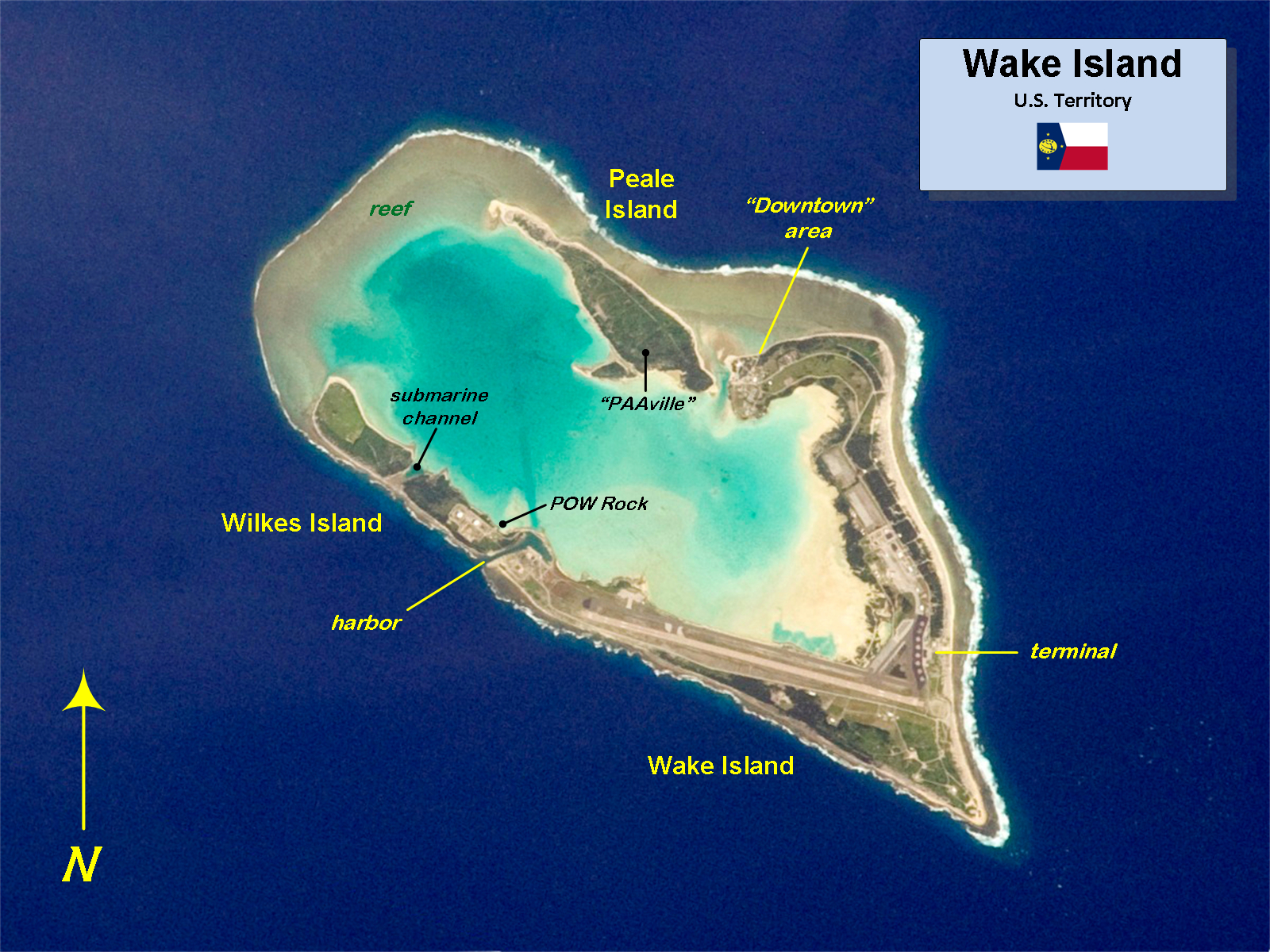 Where Is Wake Island On A Map Wake Island   Wikipedia