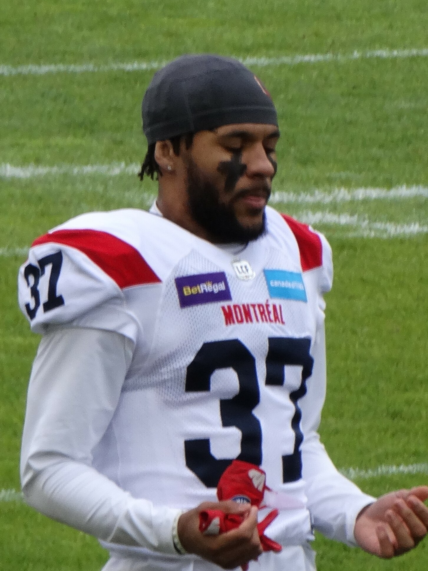 Sutton with the Montreal Alouettes in 2022