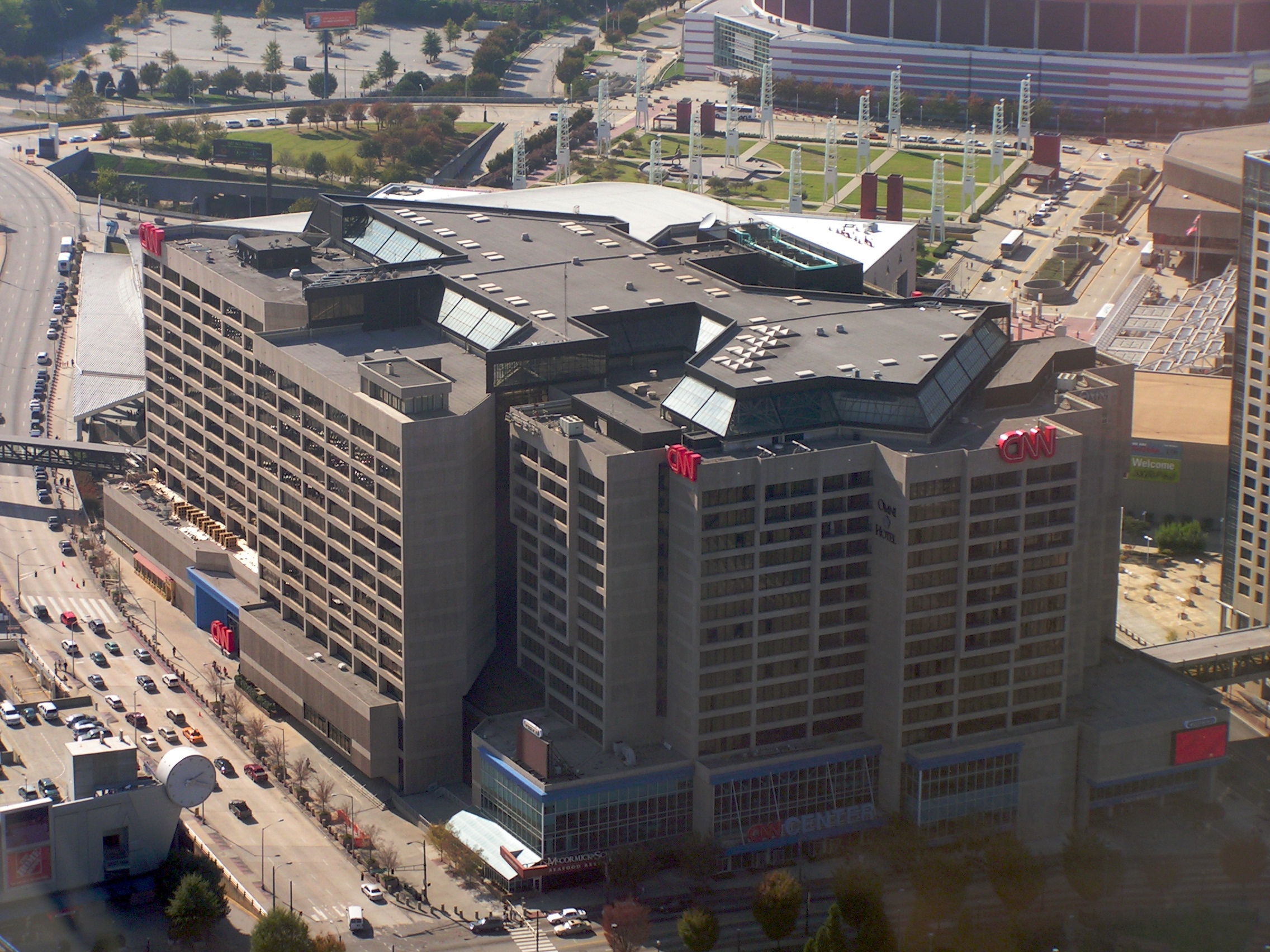 Headquarters at the [[CNN Center]]