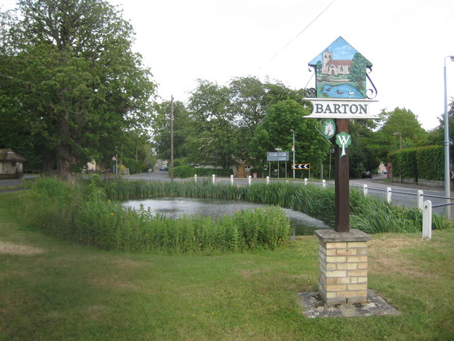 File:Barton, The village sign - geograph.org.uk - 2443683.jpg