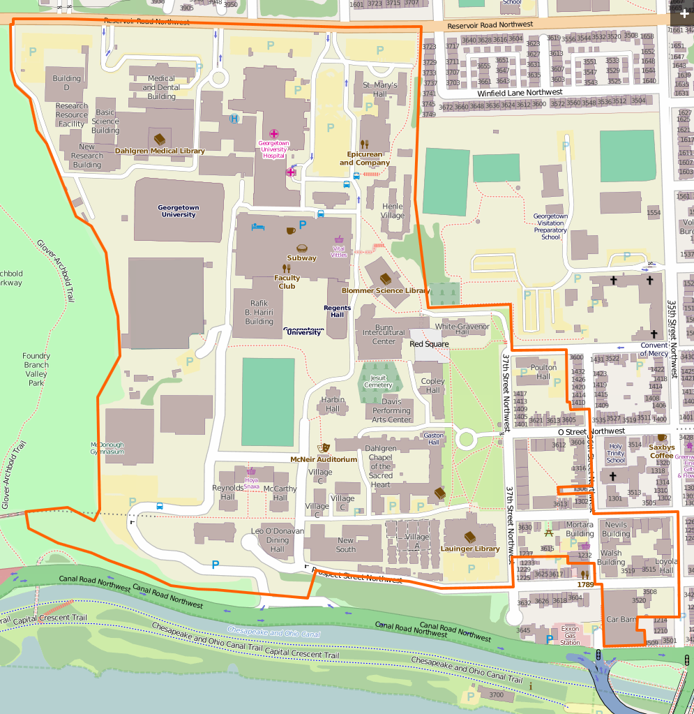 Georgetown University Campus Map Pdf File:Georgetown university campus map.PNG   Wikimedia Commons