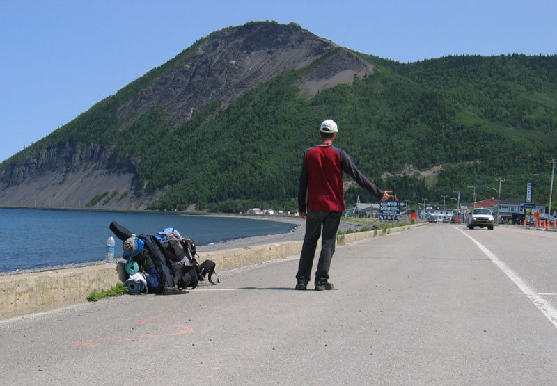 File:Hitchhicking on the road 132 - Gaspésie Canada.jpg