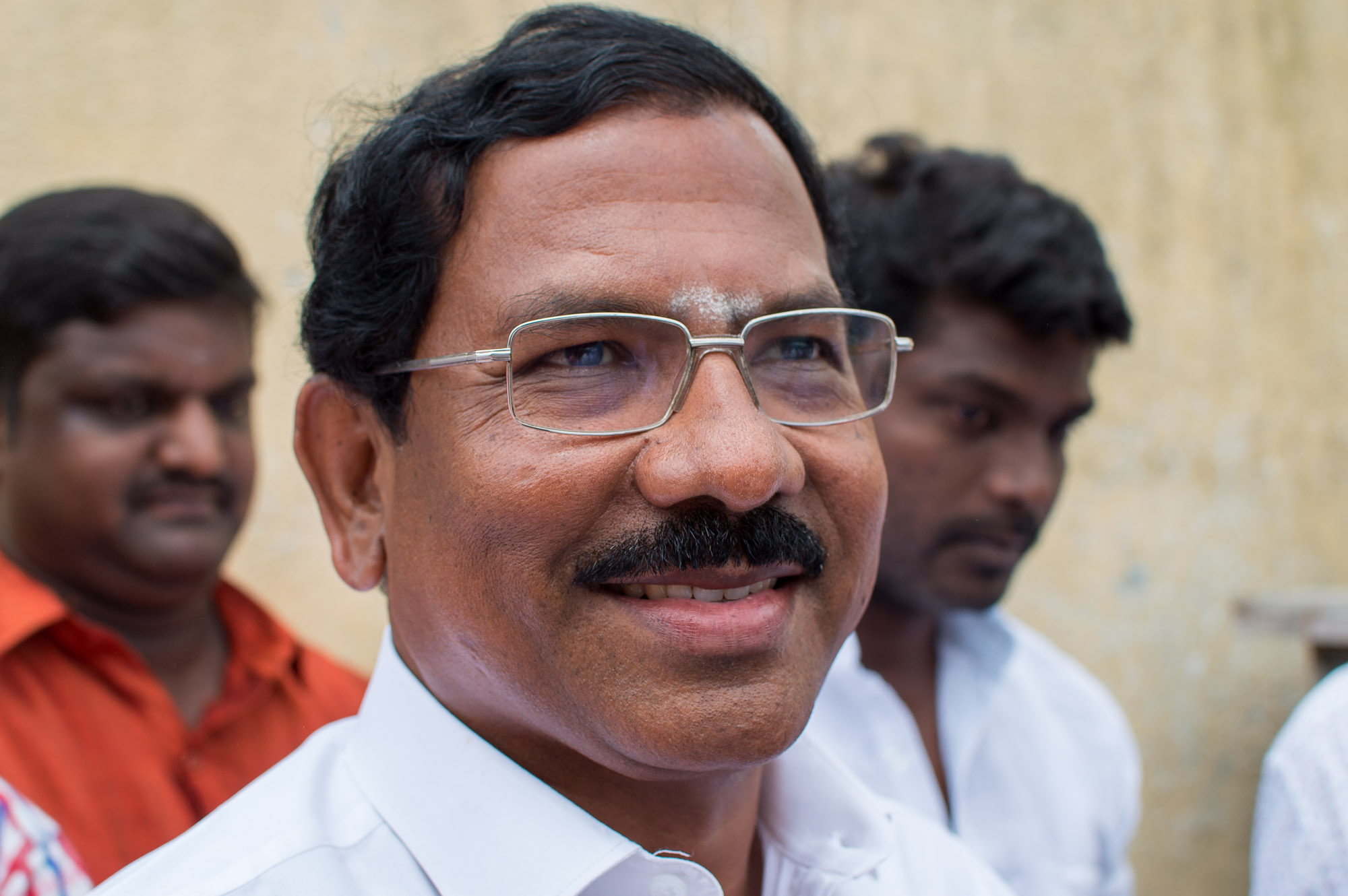 K. Pandiarajan in Soosaiya Nagar, Chennai on 71st Independence Day of India.