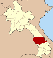 Letak Provinsi Savannakhet di Laos