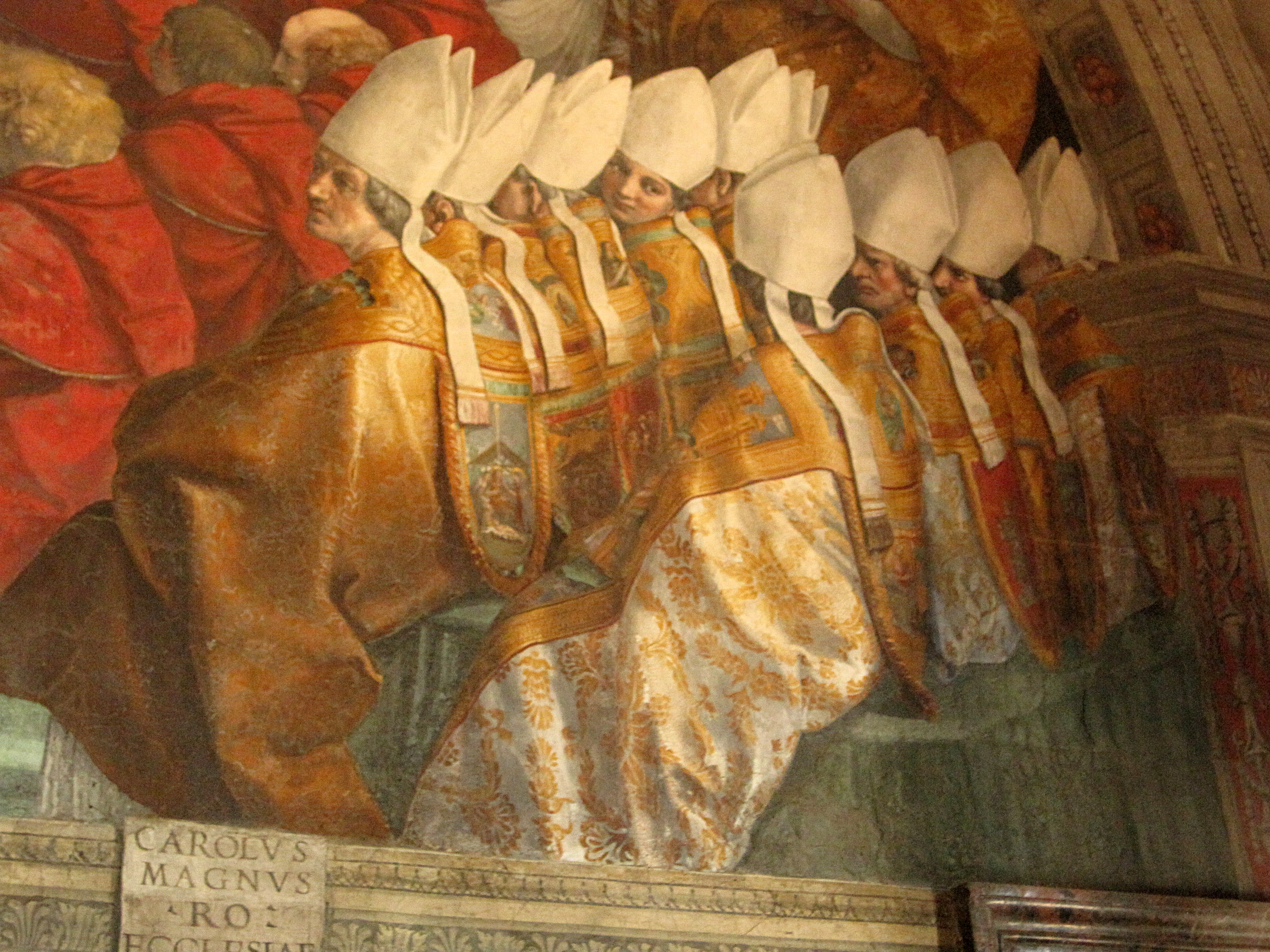 File Le Couronnement De Charlemagne Detail Raphael Jpg Wikimedia Commons