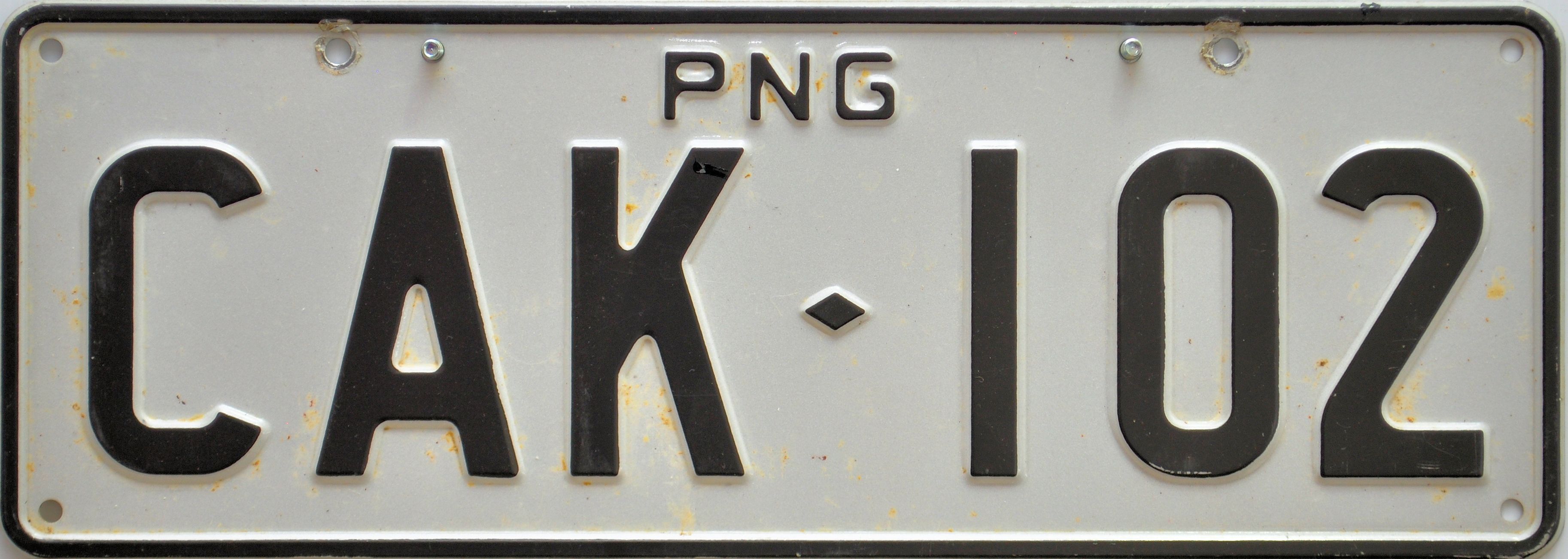 Vehicle registration plates of Papua New Guinea - Wikipedia