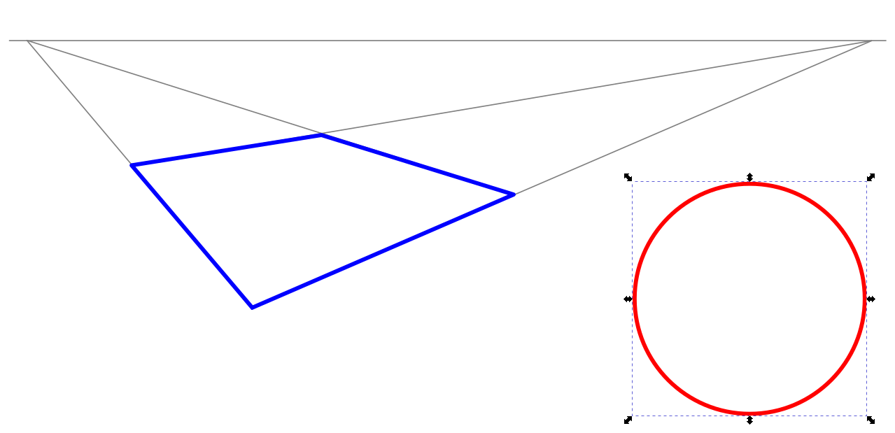 Inkscape нарисовать треугольник