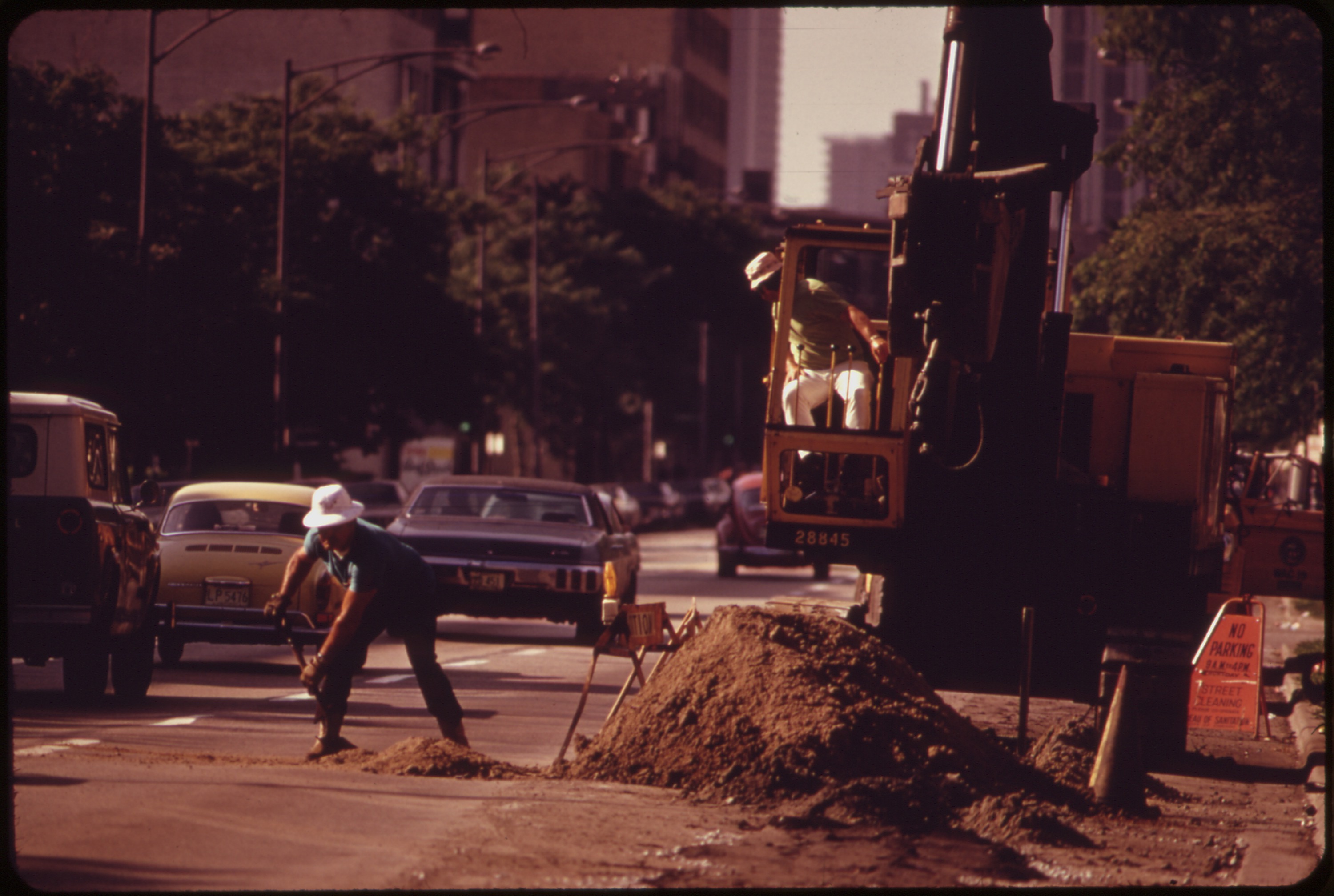 Work crew. Sheridan Road.